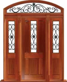 paddington with ironwork: single door + sidelight on right