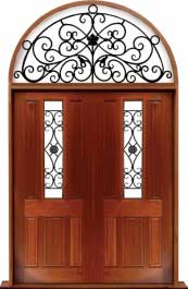 paddington with ironwork: single door + sidelight on right