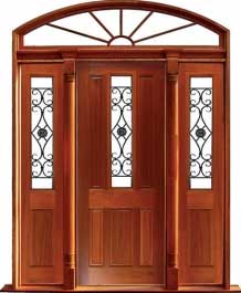 paddington with ironwork: single door + sidelight on right