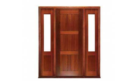 plank & rail: single door +  two sidelights