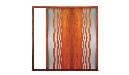 shimmer: double door + fixed glass on left