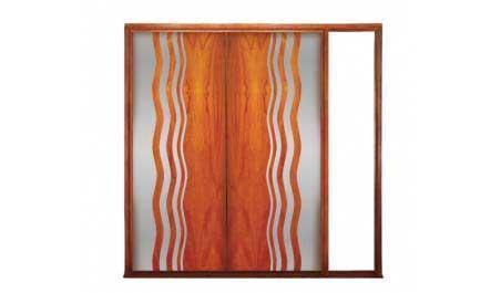 shimmer: double door + fixed glass on right