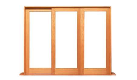 double glazed single light: 3 doors (1 sliding) - OXO