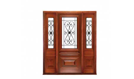 sovereign iron: single door +  two sidelights