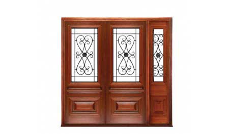 sovereign iron: double door + sidelight on right