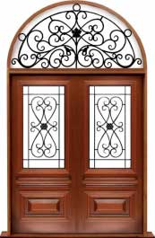 sovereign iron: single door +  two sidelights