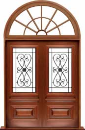 sovereign iron: single door +  two sidelights