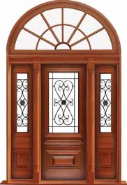 sovereign iron: single door +  two sidelights