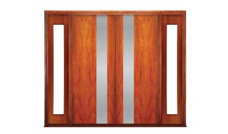 streamline: double door +  two sidelights