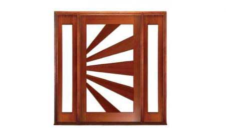 sunrise pivot: single door +  two sidelights