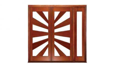 sunrise: double door + sidelight on right