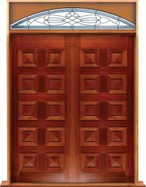 tessellated bat: double door