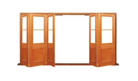 victorian twin light: five door bifold - 3 one way 2  the other