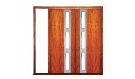 zeta: double door + fixed glass on left